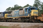 CSX C40-8 7550 runs third